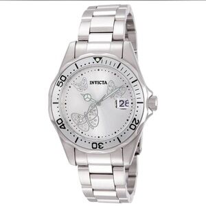 Invicta Angel Buterfly White Dial Steel  (12305)